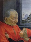 Domenico Ghirlandaio old man with a young boy china oil painting reproduction